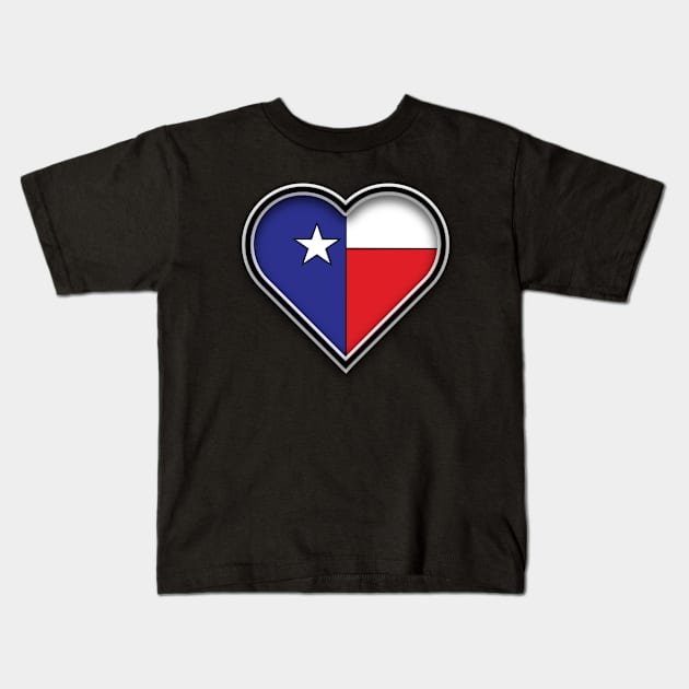 Heart of Texas Kids T-Shirt by eighttwentythreetees